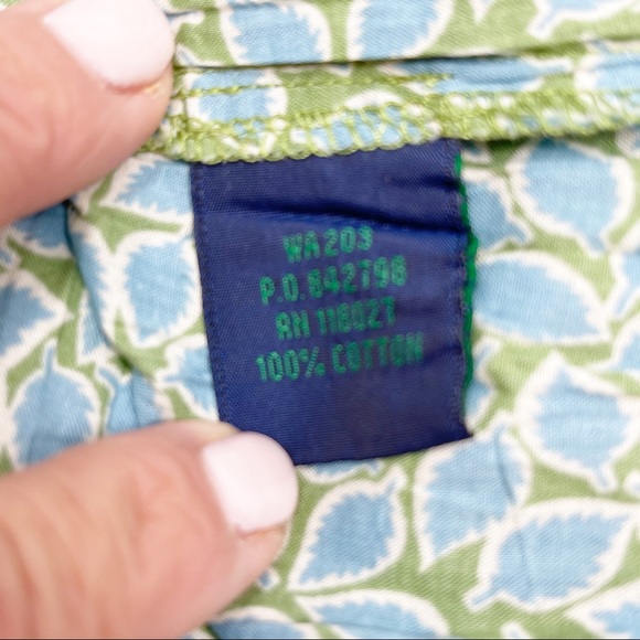 BODEN Leaf Print Surplice Top Velvet Trim - Picture 6 of 6